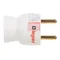 2P+Z PLUG - 16 A - PLASTIC - WHITE - SIDE CABLE OUTPUT.
