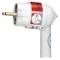 2P+Z PLUG - 16A - PLASTIC - WHITE - WITH LEVER