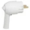 2P+Z-Stecker - 16A - Kunststoff - Weiß - mit Hebel