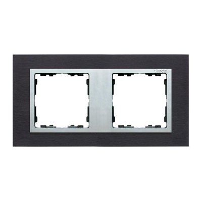 2x black inox frame / aluminum intermediate frame