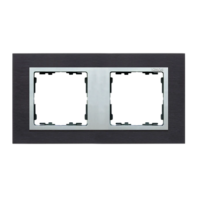 2x black inox frame / aluminum intermediate frame