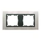 2x cadre en acier inox / cadre intermédiaire en graphite