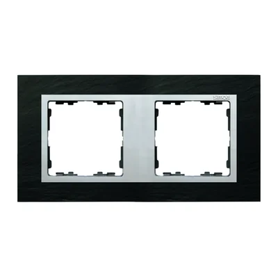 2x cadre en ardoise / cadre intermédiaire en aluminium mat