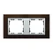 2x telaio wengé / telaio intermedio in alluminio opaco