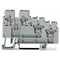 3-deck CAGE CLAMP signal terminal block 2.5mm2 grey