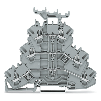 3-deck terminal block 2.5mm² TOPJOBS L/L/L gray 50pcs