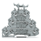 3-deck terminal block 2.5mm² TOPJOBS L/L/L gray 50pcs