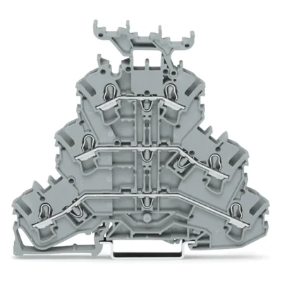3-deck terminal block 2.5mm² TOPJOBS L/L/L gray 50pcs