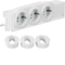 3-fach SCHUKO-Steckdose 230V VDI TS-Schiene/Montageplatte