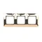 3-fach Universalrahmen IP20 / IP44, gold