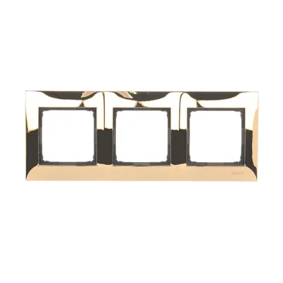 3-fach Universalrahmen IP20 / IP44, gold
