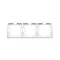 3-fold universal frame, horizontal and vertical, white