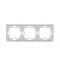 3-fold universal frame, horizontal and vertical, white