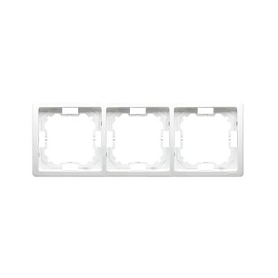 3-fold universal frame, horizontal and vertical, white