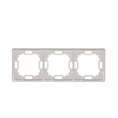 3-fold universal frame, horizontal and vertical, white