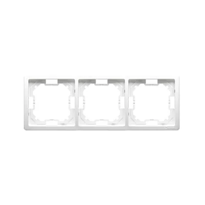 3-fold universal frame, horizontal and vertical, white
