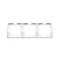 3-fold universal frame, horizontal and vertical, white