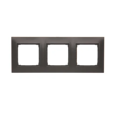 3-fold universal frame IP20 / IP44, brown matt (metallic)