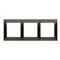 3-fold universal frame IP20 / IP44, brown matt (metallic)