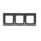 3-fold universal frame IP20 / IP44, brown matt (metallic)