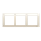 3-fold universal frame IP20 / IP44, cream
