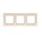 3-fold universal frame IP20 / IP44, cream