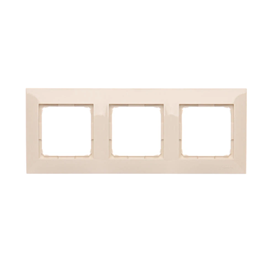 3-fold universal frame IP20 / IP44, cream