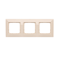 3-fold universal frame IP20 / IP44, cream