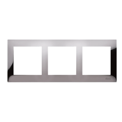 3-fold universal frame IP20 / IP44, dark steel