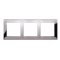 3-fold universal frame IP20 / IP44, dark steel