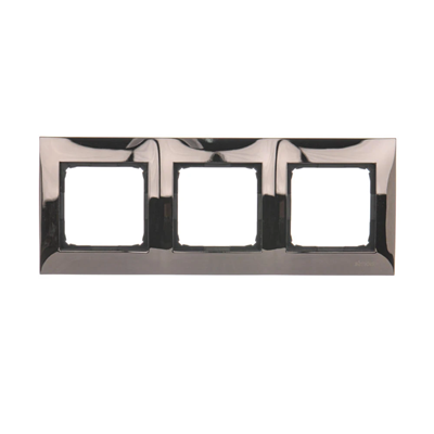 3-fold universal frame IP20 / IP44, dark steel