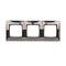3-fold universal frame IP20 / IP44, dark steel