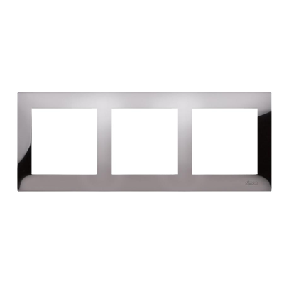 3-fold universal frame IP20 / IP44, dark steel