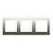 3-fold universal frame IP20 / IP44, gold