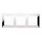 3-fold universal frame IP20 / IP44, gold
