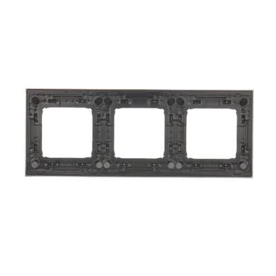 3-fold universal frame IP20 / IP44, rustic copper