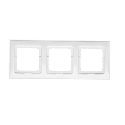 3-fold universal frame IP20 / IP44, white