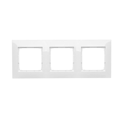 3-fold universal frame IP20 / IP44, white