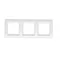 3-fold universal frame IP20 / IP44, white
