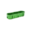 3-gang end installation box fi60mm non-flammable green plate