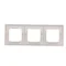 3-gang frame for splash-proof version IP44 with a set of gaskets, white