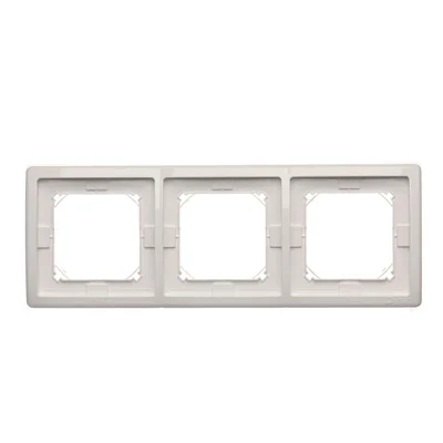 3-gang frame for splash-proof version IP44 with a set of gaskets, white