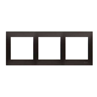 3-gang universal frame for plasterboard boxes IP20 / IP44, anthracite (metallic)