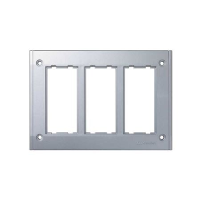 3-Modul-Rahmen für SBM350-Box, 6x K45, Aluminium