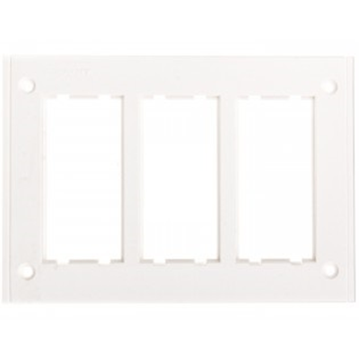 3-module frame for SBM350 box, 6x K45, pure white