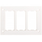 3-module frame for SBM350 box, 6x K45, pure white