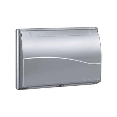 3-module frame for SBM350 box with cover, 6x K45, aluminum