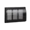 3-module frame for SBM350 box with cover, 6x K45, graphite gray