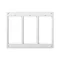 3-module frame, pure white