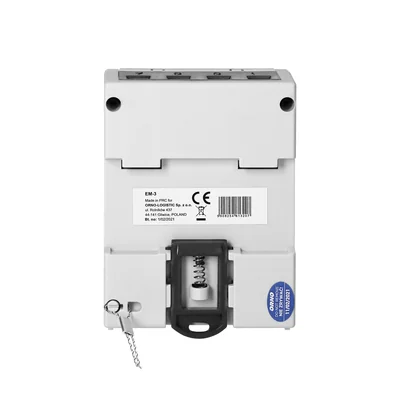 3-phase electricity consumption indicator, 80A, 3 modules, DIN TH-35mm